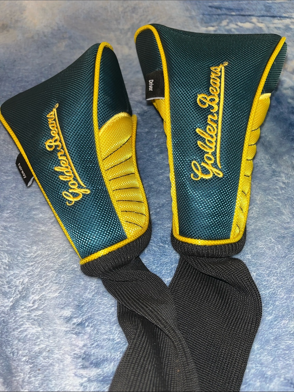 Driver & Fairway Cal Green & Yellow Golf Club Headcovers - Set of 2